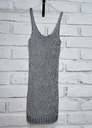 Серебряное платье кольчуга от divided1 фото