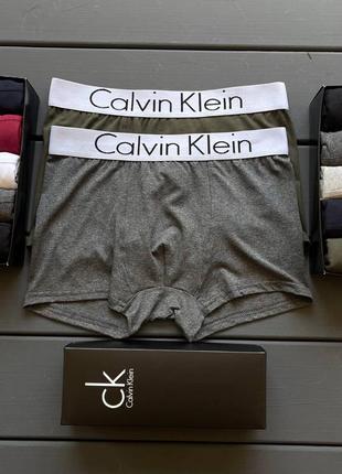 Подарочный набор боксеров трусы-шорты из 5 шт calvin klein modal с3097 в коробке10 фото