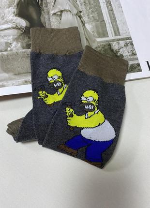 Чоловічі шкарпетки з сімпсонами р. 42/446 фото
