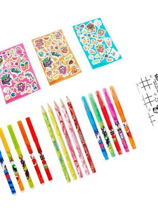 Ароматний набір для творчості — фруктоманія (маркери, ручки, колір. олівці, наклейки, забарвлення)2 фото
