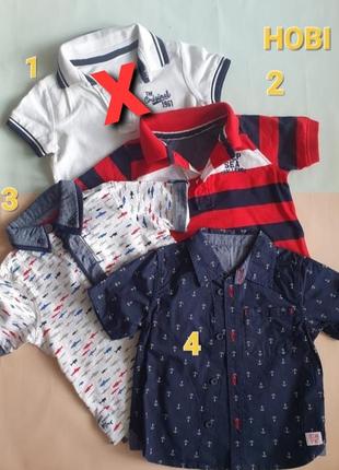 Нові! футболка-поло теніска mothercare вік 2-4 р.