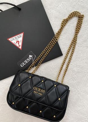 Сумка черная через плечо кроссбоди guess2 фото