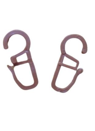 Крючки на кольца(черешня) для металлопластиковых карнизов1 фото