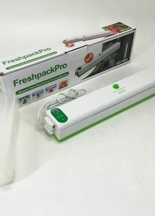 Вакууматор freshpack pro вакуумний пакувальник їжі, побутової8 фото