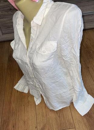 Біла сорочка блуза блузка рубашка3 фото