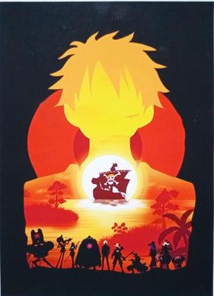 Міні-постери one piece полотно 13*18 см