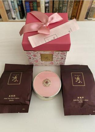 Люкс кушон #23 the saga of soo seonhyeyoon pink cushion edition set spf50+/pa+++ 15g*3шт4 фото