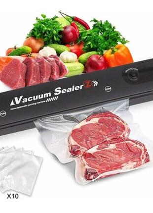 Вакуумный упаковщик vacuum sealer lp-11 (s+) новая модель две кнопки. цвет: черный