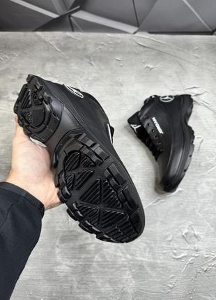 Зимние мужские ботинки nike jordan black (мех) 41-44-452 фото