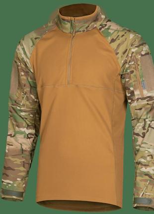 Сорочка армійська бойова тактична дихаюча сорочка для військових підрозділів ubacs m multicam/койот tr-441 фото