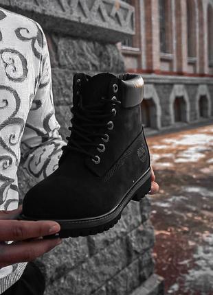 Жіночі черевики timberland black 1 хутро зима знижка sale | smb2 фото