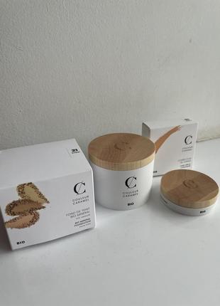 Couleur caramel bio mineral foundation консилер коректор основа пудра