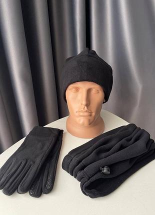 Шапка . баф. рекавички . перчатки .2 фото
