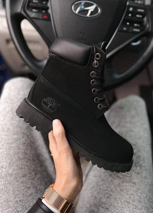 Жіночі черевики rmer timberland black 2 хутро зима / smb