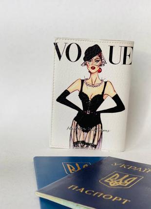 Обложка на паспорт  книжку кожа , загранпаспорт, загран паспорт венный билет vogue2 фото