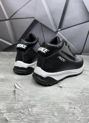 Зимние мужские ботинки nike black grey(мех) 40-42-444 фото