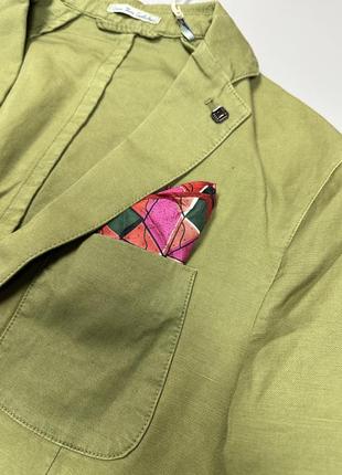 Мужской классический льняной пиджак на двух пуговицах от scotch&amp;soda 02.300083 фото