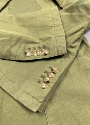 Мужской классический льняной пиджак на двух пуговицах от scotch&soda 02.300084 фото