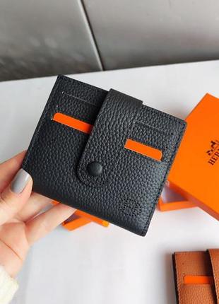 Кошелек кожаной в стиле hermes