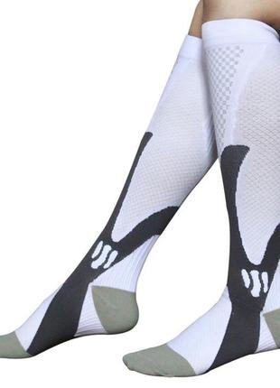 Чоловічі компресійні шкарпетки hysaixia для бігу баскетбольний  компресні панчохи марафонські шкарпетки унісекс7 фото