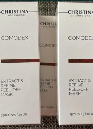 Маска-плівка від чорних точокchristina comodex extract&refine peel-off mask