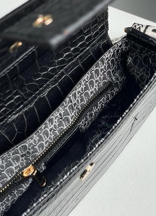 Сумка 👜 dior small camp bag black croco7 фото