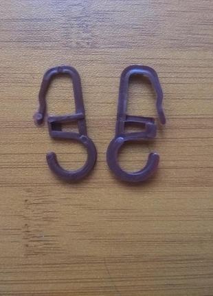 Крючки на кольца(махонь) для металлопластиковых карнизов5 фото