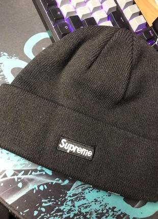 Оригінал шапка supreme beanie new era s logo fw236 фото