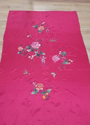 Шелковое покрывало старый китайской "полоны"