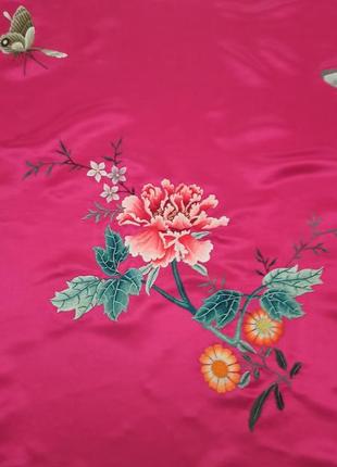 Шелковое покрывало старый китайской "полоны"