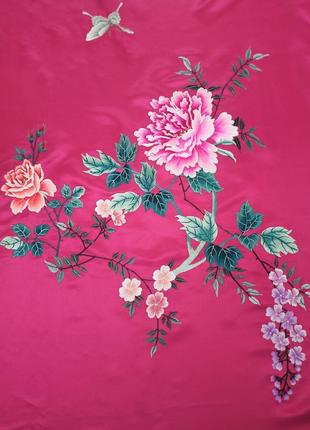 Шелковое покрывало старый китайской "полоны"