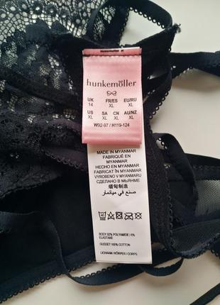 Кружевные брендовые стринги hunkemoller (набор из 3 штук)3 фото