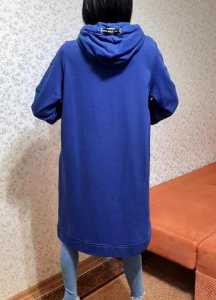 Худи платье cecil hoodie dress р. xl худи хлопок синий cosmic blue7 фото