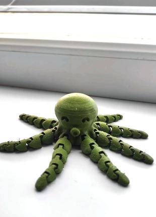 Игрушка осьминог  - 3d печать4 фото