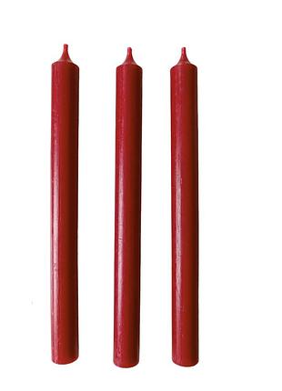 Свічка столова brandedby нідерланди 248мм, колір червоного вина.