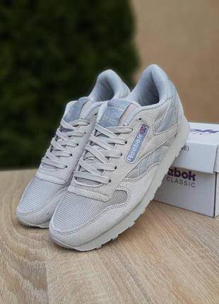 Мужские кроссовки reebok classic серые9 фото