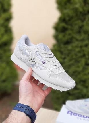 Мужские кроссовки reebok classic серые3 фото