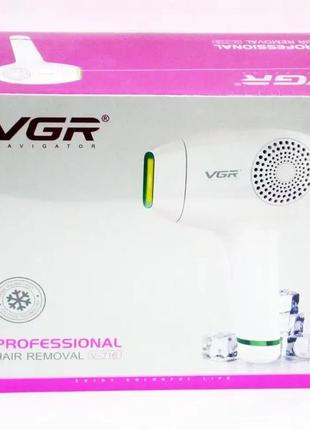 Фото епілятор портативний для видалення волосся на тілі vgr v-716 ,апарат для епіляції небажаного волосся8 фото