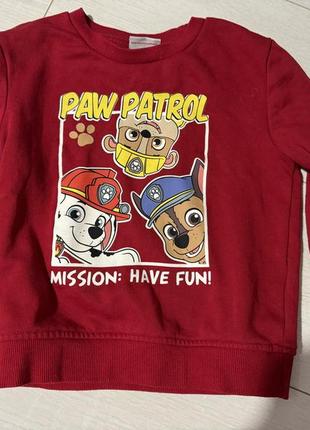 Свитшот щенячий патруль paw patrol primark nicelodion