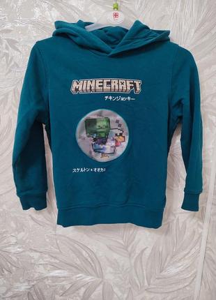 Худи, толстовка, майнкрафт, minecraft 7-8 лет m&s6 фото