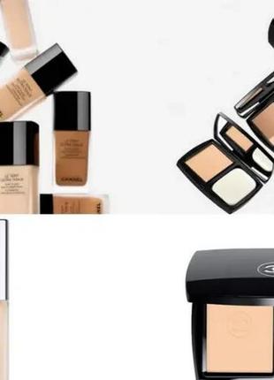 Тональна пудра для обличчя chanel le teint ultra tenue compact foundation 30, тестер4 фото