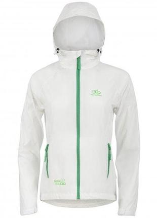 Вітрівка жіноча highlander stow & go pack away rain jacket 6000 mm white s (jac077l-we-s)