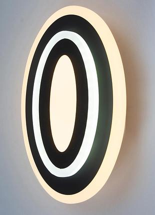 Светильник светодиодный настенный, led бра sunlight черный 3271