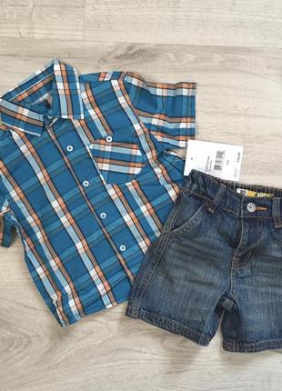 Комплект летний рубашка и шорты для мальчика lee2 фото