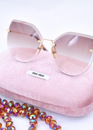 Красивые солнцезащитные градиентные очки окуляри4 фото