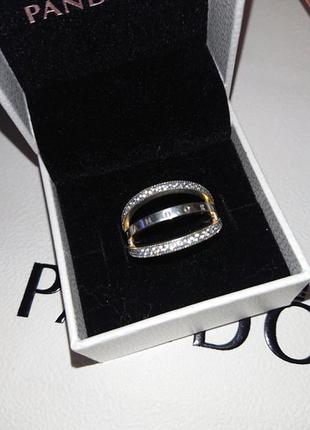 Кольцо серебро 925 в стиле pandora логомания2 фото