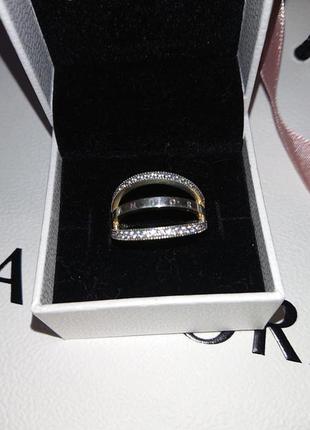 Кольцо серебро 925 в стиле pandora логомания3 фото