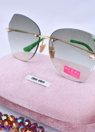 Красивые солнцезащитные градиентные очки rita bradley окуляри4 фото
