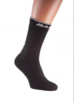 Термо шкарпетки анатомічна форма чорні смужка