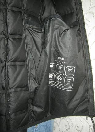 Фірмовий чоловічий чорний зимовий теплий пуховик із капюшоном6 фото